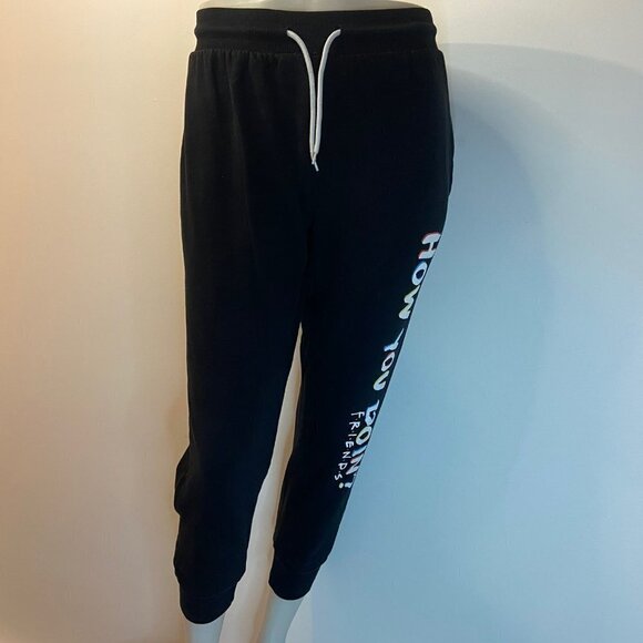 FRIENDS Women's How You Doin? Jogger Lounge Pants - Juniors Large - Picture 2 of 5